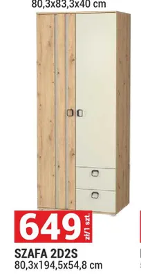 Szafa 2D2S Camari promocja w Merkury Market