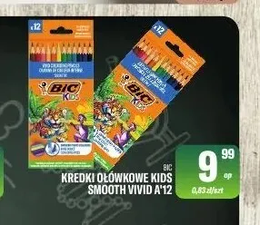 Kredki ołówkowe Kids Smooth Vivid Bic promocja w Tomi Markt