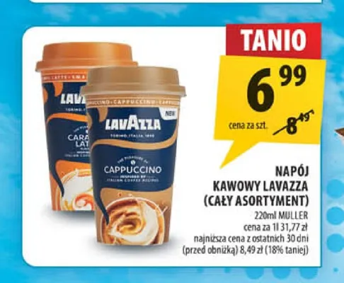 Napój kawowy Cappuccino Lavazza promocja w Arhelan