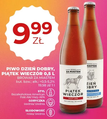Piwo dzień dobry promocja w Duży Ben
