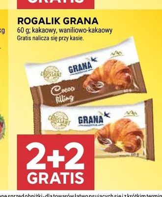 Rogalik Grana kakaowy promocja w Stokrotka