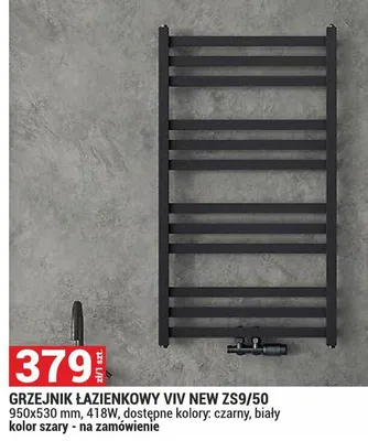 Grzejnik łazienkowy Viv New ZS9/50 promocja w Merkury Market