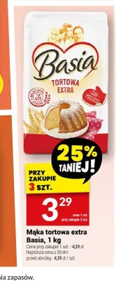 Mąka tortowa extra Basia promocja w Twój Market