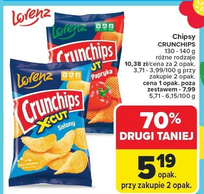 Chipsy Crunchips promocja w Carrefour