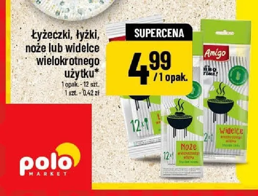Noże wielokrotnego użytku Amigo promocja w POLOmarket