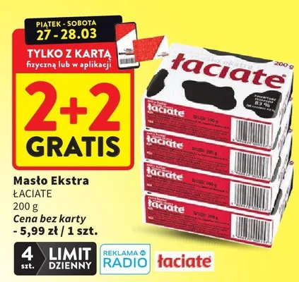 Masło Ekstra promocja w Intermarche