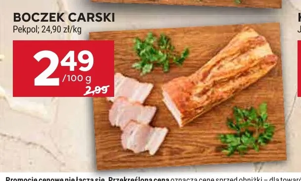 Boczek Carski Pekpol promocja w Stokrotka