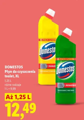 Płyn do czyszczenia toalet Domestos Citrus Fresh XL promocja w Lidl