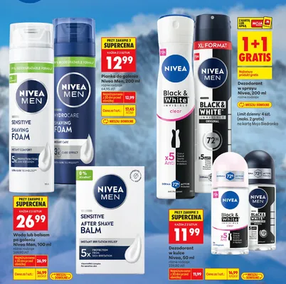 Dezodorant w kulce Black & White clear promocja w Biedronka