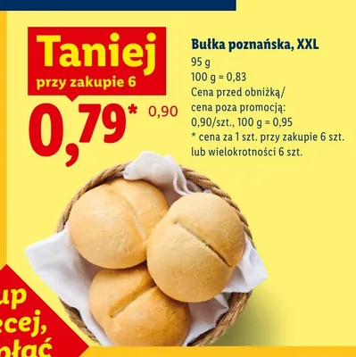 Bułka poznańska XXL promocja w Lidl