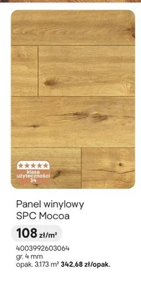 Panel winylowy SPC Mocoa promocja w Castorama