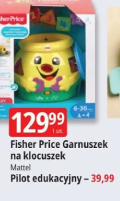 Garnuszek na klocuszek Fisher Price promocja w Leclerc