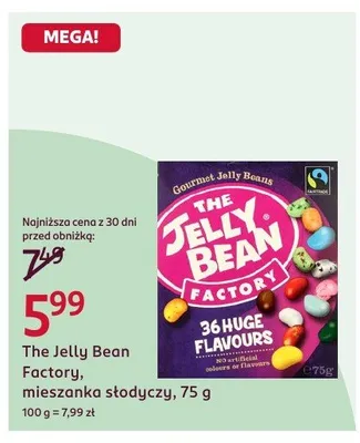 Mieszanka The Jelly Bean Factory słodyczy, 75 g promocja w Rossmann