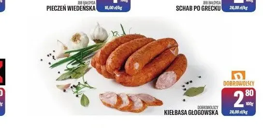 Kiełbasa głogowska Dobrowolscy promocja w Tomi Markt