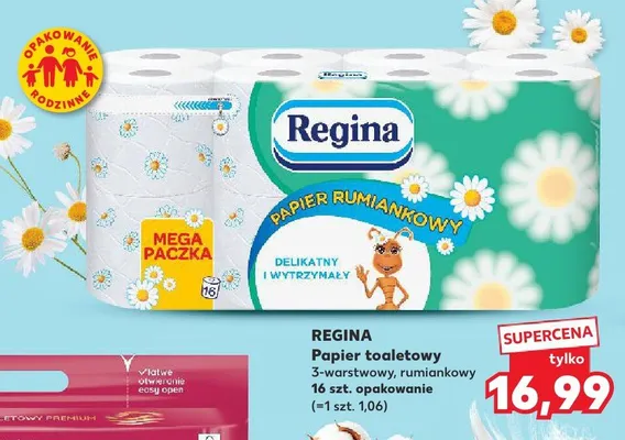 Papier toaletowy 2-warstwowy, rumiankowy, 16szt. opakowanie promocja w Kaufland