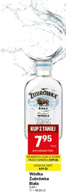 Wódka Żubrówka Biała promocja w Delikatesy Centrum