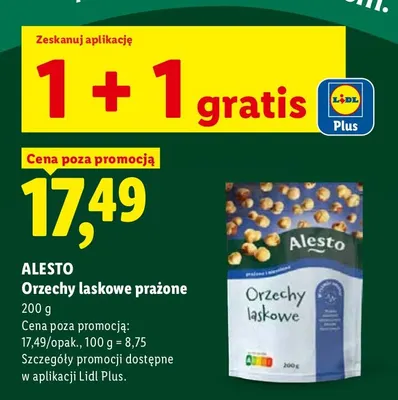 Orzechy laskowe prażone Alesto promocja w Lidl