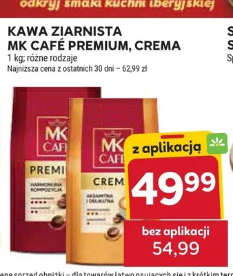 Kawa ziarnista MK Café Crema promocja w Stokrotka