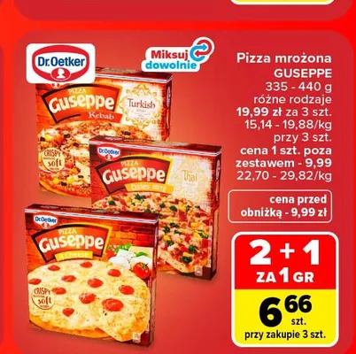 Pizza mrożona Guseppe Dr. Oetker promocja w Carrefour Market