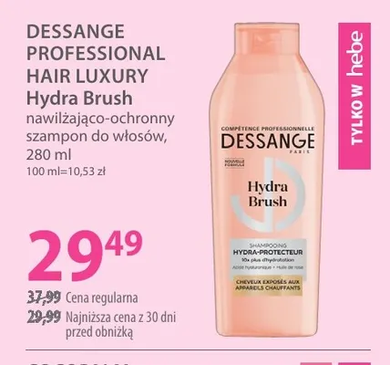 Nawilżająco-ochronny szampon do włosów Hydra Brush Dessange Professional Hair Luxury promocja w Hebe