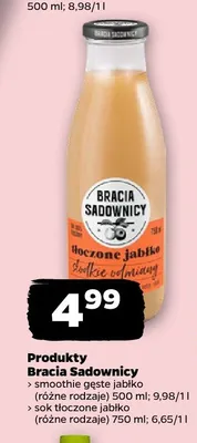 Sok tłoczone jabłko Bracia Sadownicy promocja w Netto