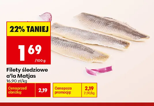 Filety śledziowe a'la Matjas promocja w Biedronka