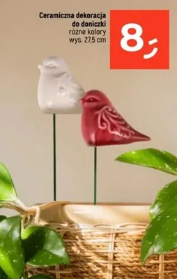 Ceramiczna dekoracja do doniczki promocja w Dealz