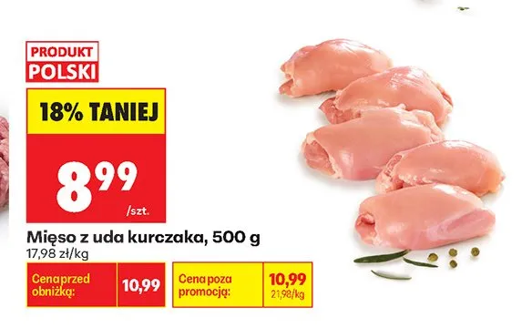 Mięso z uda kurczaka promocja w Biedronka