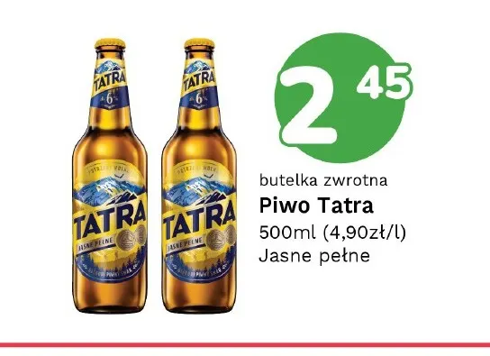 Piwo Tatra promocja w Limonka