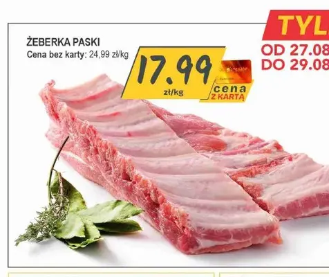 Żeberka paski promocja w Słoneczko