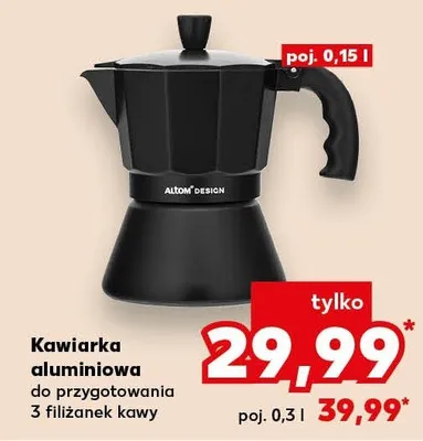 Kawiarka aluminiowa 0,3 l promocja w Kaufland