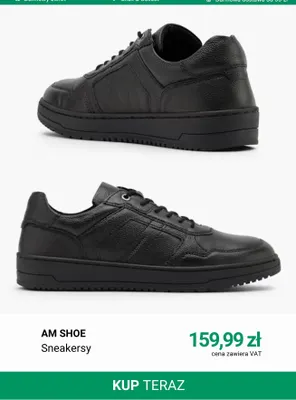Sneakersy AM SHOE promocja w Deichmann