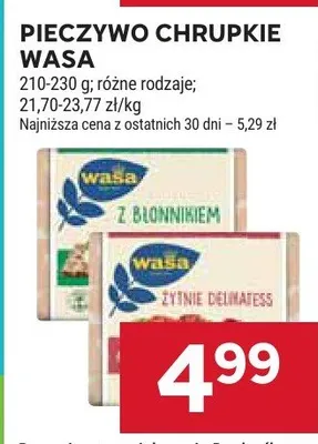 Pieczywo chrupkie Wasa promocja w Stokrotka