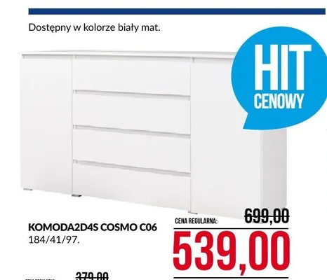 Komoda 2D4S Cosmo C06 promocja w Abra Meble