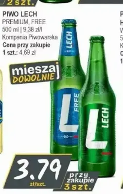 Piwo Lech Premium promocja w Słoneczko
