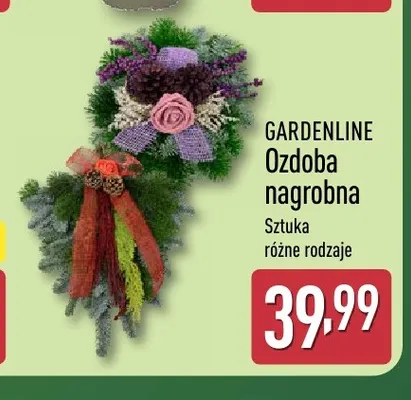 Ozdoba nagrobna Gardenline promocja w Aldi