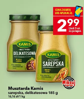 Musztarda Kamis Delikatesowa promocja w LEWIATAN