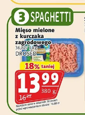 Mięso mielone z kurczaka zagrodowego DROSED promocja w Prim Market