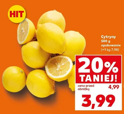 Cytryny opakowanie 500g promocja w Kaufland