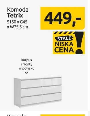 Komoda Tetrix Black Red White promocja w Black Red White