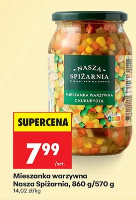 Mieszanka warzywna z kukurydzą promocja w Biedronka