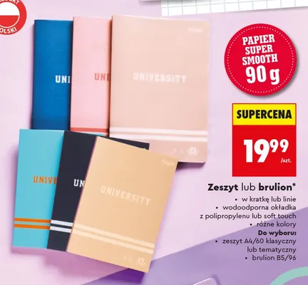 Zeszyt A4/60 tematyczny Kayet promocja w Biedronka