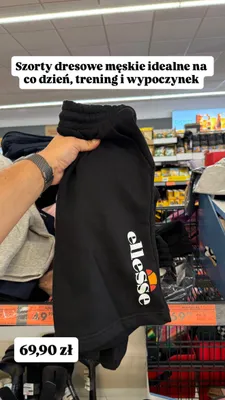 Szorty dresowe męskie Ellesse promocja w Biedronka