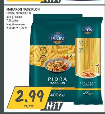 Makaron Pióra Nasz Plon promocja w Słoneczko