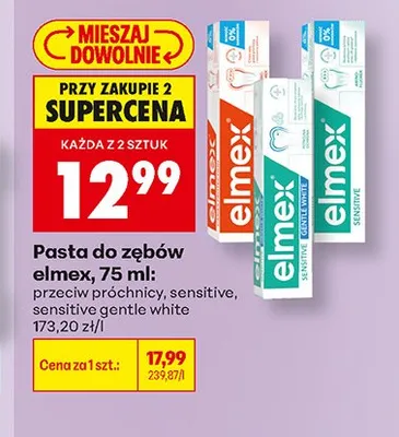 Pasta do zębów Elmex Sensitive promocja w Biedronka
