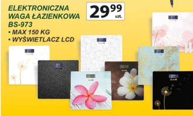 Waga łazienkowa elektroniczna BS-973 promocja w Auchan