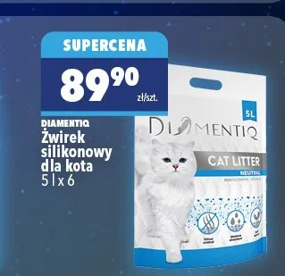 Żwirek silikonowy dla kota DIAMENTIQ promocja w Biedronka Home