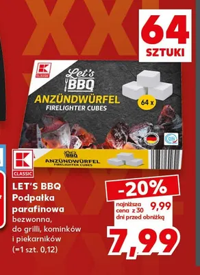 Podpałka parafinowa bezwonna Let's Bbq promocja w Kaufland