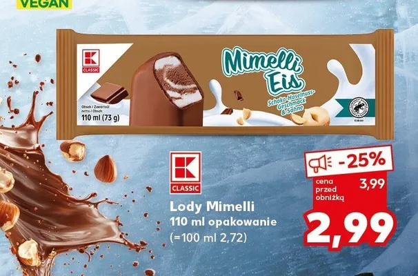 Lody Mimelli K-Classic promocja w Kaufland