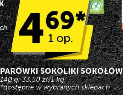Parówki Sokoliki Sokołów promocja w Euro Sklep